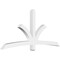 Ekena Millwork Davenport Architectural Grade PVC Gable Bracket, 84"W x 38 1/2"H x 4"D x 4"F, 11/12 Pitch GBP084X39X0404DAV00 - alternate 1